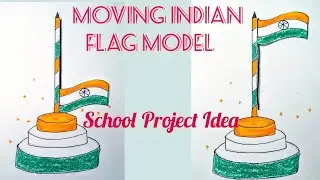 How to make a Moving Indian Flag with Thread 🇮🇳 | DIY Tiranga Craft for Republic Day ✨