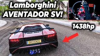 Forza Horizon 5 - Lamborghini Aventador SV (Steering Wheel Gameplay) 4K