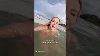 Young Woman Dives into the Sea Where Raw Sewage Drains Out
