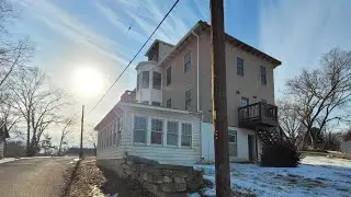 Investigating the attic of the Morse Mill Hotel!