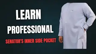 How to sew a perfect inner side pocket of a kaftan/ senator's outfit.