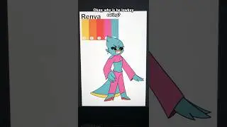 Changing my OCs color palettes based on their names #art #digitalart #oc #originalcharacter