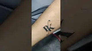 pk letter tattoo