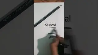 charcoal pencil vs graphite pencil review #youtubeshorts #shorts