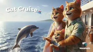 The Orange Tabby Cat Family Cruise Vacation🐾🚢
