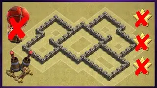 Best Town Hall  4 War Base Layout! TH4 War Base Design 2020 | Clash of Clans