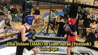 Illia Telnov vs Liam Jura&scaron; boxing fight &bull; HAN Fight Club, Bratislava &bull; Slovakia 2025.11.08