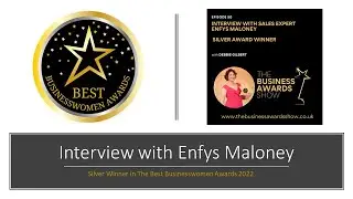 Enfys Maloney - Sales Training with Enfys - Interview for The Business Awards Show