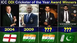 Men's ICC ODI Cricketer 🏏 of the year award winners 🏆