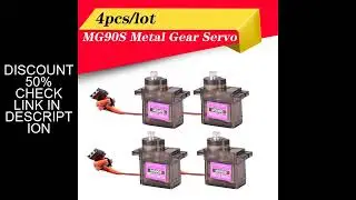 4pcs/lot MG90S Metal Gear Digital 9g Servo For RC Helicopter Airplane Boat Car RC Robot