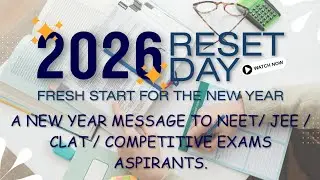Tum kar sakte ho | New year message | Motivation | NEET | JEE | CLAT | Aspirants 