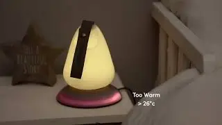 Shnuggle moonlight Children's Night Light with Thermometer