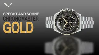 Specht And Sohne Chronomaster Gold : Omega Speedmaster Homage