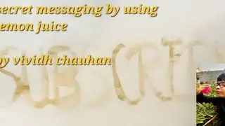 How to write a secret message using lemon juice and paper 🤫