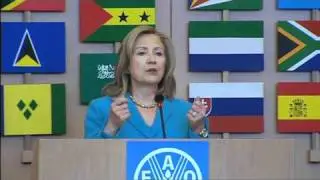 Hillary Rodham Clinton at FAO to discuss global food security