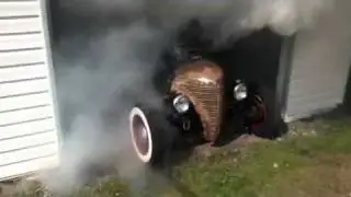 crazy rat rod garage burnout
