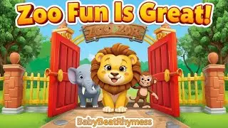 Open the Gate &ndash; Zoo Fun Is Great! 🦁🐘🐒 | Zoo Animals Song | BabyBeatRhymes