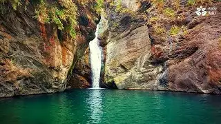 Turquoise Dream: Soothing Waterfall | Deep Sleep, Unwind, Relax ✨