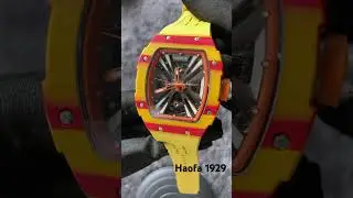 #watch #luxury bright color watch is here lively orange and yellow haofa 1929 mechanical watch