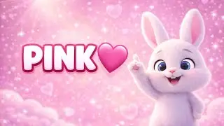 Learn Pink Color with Cute Bunny 🐰 | Kids Learning | PINK 🩷