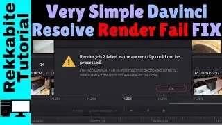 SOLVED: Davinci Resolve Render Job Failed... Easy step by step fix