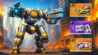 Redeemer with Viper 12, Howler 12, Quantum Gun 12 - Mech Arena