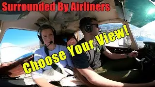Choose Your View! Approach & Landing at John Wayne Airport (SNA) - Insta360 One X2
