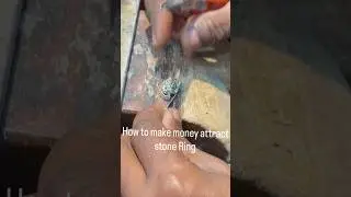 How to make 🧲 money attract stone pirate  Ring Silver jewellery, beginner peoplepart Rishikesh
