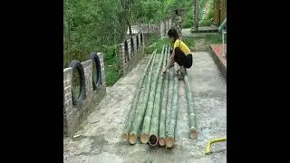 Building 2 Bamboo Rafts + Raising Ducks | Starting a Peaceful Farm Life