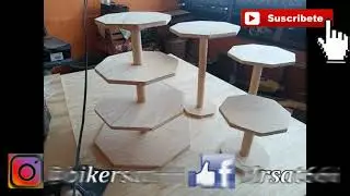 Base 4 pisos para Candy Bar #candybar #bases #carpintería #carpintero