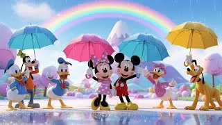 🌧️🐭 Mickey Mouse & Friends Rainy Marshmallow Mountain Adventure | Kids Fun Story 🌈☔