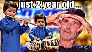 Two 2-Year-Old Indian Twin Brothers Amaze the AGT Stage with Flute and Tabla Performance AGT 2026