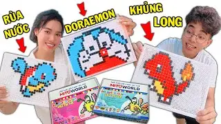 CUỘC THI GHÉP HÌNH SIÊU TRÍ TUỆ POKEMON RÙA NƯỚC KHỦNG LONG LỬA DORAEMON THẮNG TÊ TÊ HẰNG NGA