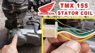 Honda TMX 155 Stator or Source Coil Wiring Diagram Connection - Wire Color Coding #wiringdiagram
