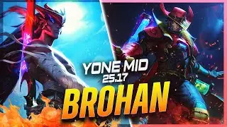 BROHAN - Yone vs Twisted Fate MID Patch 25.17 - Yone Gameplay
