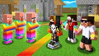 RAINBOW VILLAGER SPLIT THE VILLAGE IN HALF !!!!