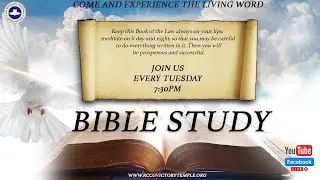 Bible Study |10/07/2025| RCCG Victory Temple Bowie
