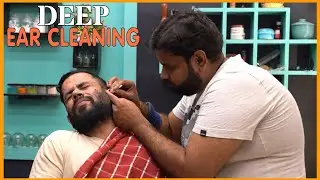Deep Ear Cleaning Wax Removal | Head Massage by Shamboo💈#asmr