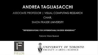 Andrea Tagliasacchi -Representations For Differentiable Inverse Rendering-