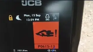 JCB 140 Excavator  मशीन में P0615-13  कोड आ रहा है! #shorts #shortsfeed #youtubeshorts #P0615-13