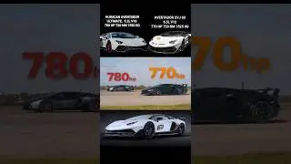 AVENTADOR SVJ 636.5L V12 против HURACAN AVENTADORULTIMATE. 5.2L V10