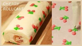さくらんぼロールケーキの作り方/Cherry Rollcake Recipe/TAROROOM