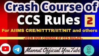 Crash Course Class -2 🔥 #aiimscre #nitjalandhar #ccsrules 