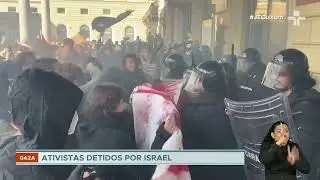 Israel impede chegada de ajuda a Gaza e det&eacute;m ativistas, incluindo Greta Thunberg