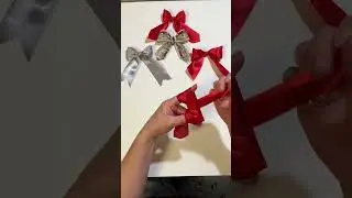 How to make a bow 🎀 out of ribbon | Easy DIY bow tutorial #shorts