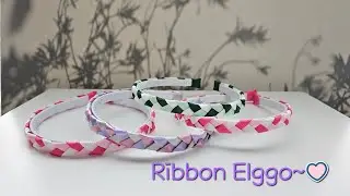 66. 땋기 1탄~^^ / Making a pretty  hairband / 포인트 헤어밴드 만들기 / @ribbonelggo8457