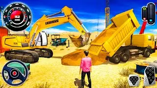 Real City Construction Simulator 3D - City Road Builder Excavator Trucks - Android Gameplay Part-2