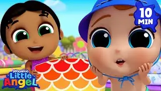 Colors At The Beach 🌈 | Little Angel 😇💓| Colors For Kids 🏳️&zwj;🌈🌈