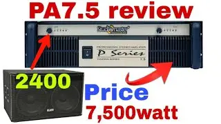 Studiomaster PA 7.5 review with price / Studiomaster 7.5 price / studiomaster 7500watt review