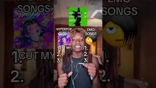 HYPERPOP SONGS VS EMO SONGS #hyperpop #emo #songs #music #quiz #nostalgia